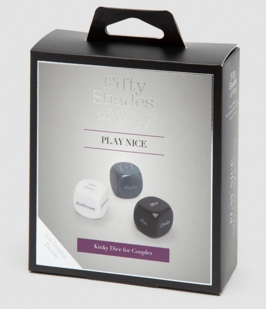 Игральные кубики для пар Play Nice - Fifty Shades of Grey - купить с доставкой в Саратове