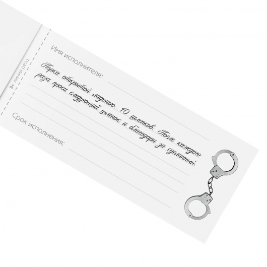 Эротическая игра-купоны «Чековая книжка. Накажи меня» - Сима-Ленд - купить с доставкой в Саратове