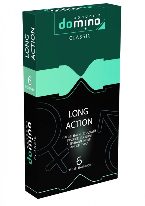 Презервативы с пролонгирующим эффектом DOMINO Classic Long action - 6 шт. - Domino - купить с доставкой в Саратове