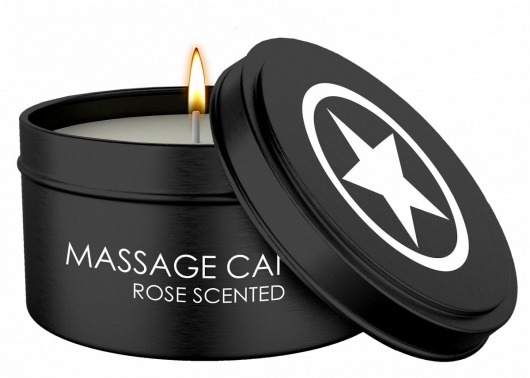 Массажная свеча с ароматом розы Massage Candle - Shots Media BV - купить с доставкой в Саратове