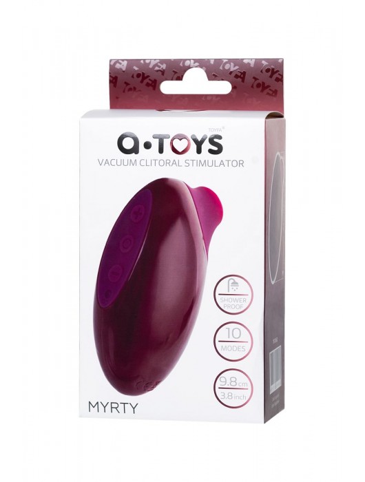 Бордовый вакуумный стимулятор клитора Myrty - A-toys