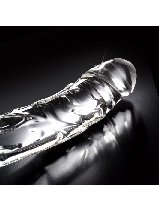 Прозрачный стеклянный фаллоимитатор Icicles №62 - 16,5 см. - Pipedream