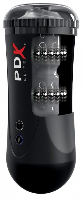 Черный автоматический мастурбатор-ротик Moto Stroker - Pipedream - в Саратове купить с доставкой