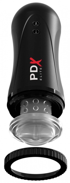 Черный автоматический мастурбатор-ротик Moto Stroker - Pipedream - в Саратове купить с доставкой