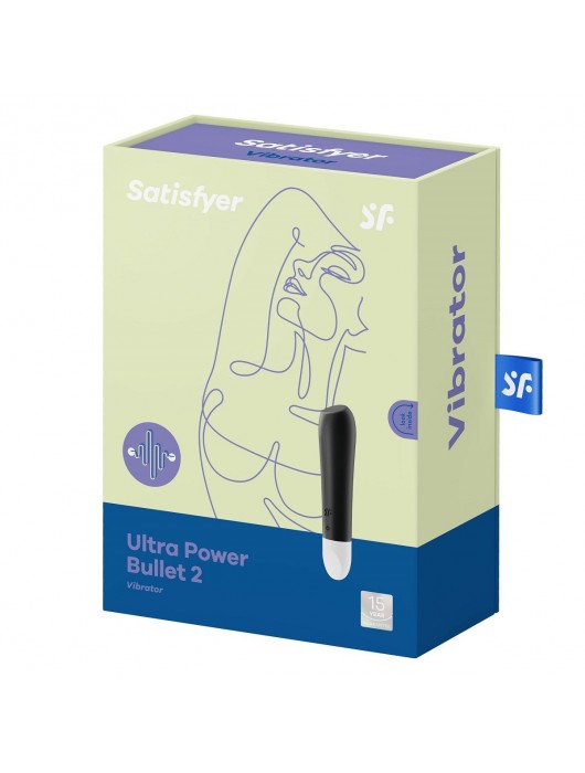 Черный мини-вибратор Ultra Power Bullet 2 - Satisfyer
