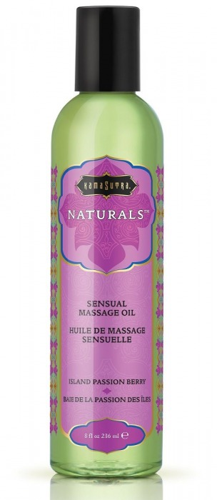 Массажное масло Naturals Island Passion Berry с ароматом тропических фруктов - 236 мл. - Kama Sutra - купить с доставкой в Саратове