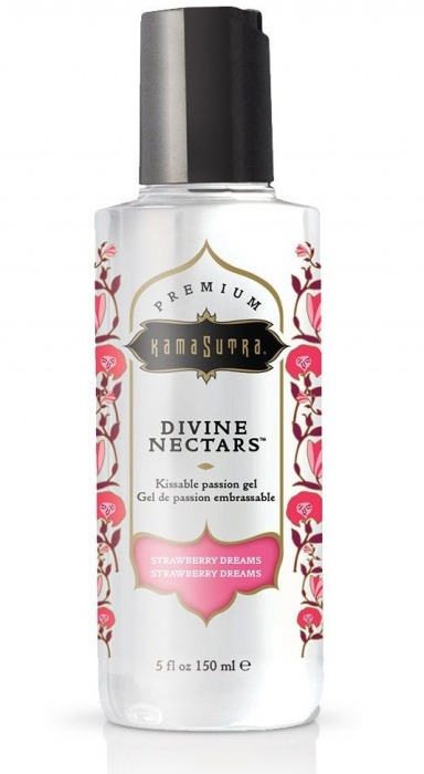 Гель-лубрикант на водной основе Divine Nectars Strawberry Dream с ароматом клубники - 150 мл. - Kama Sutra - купить с доставкой в Саратове