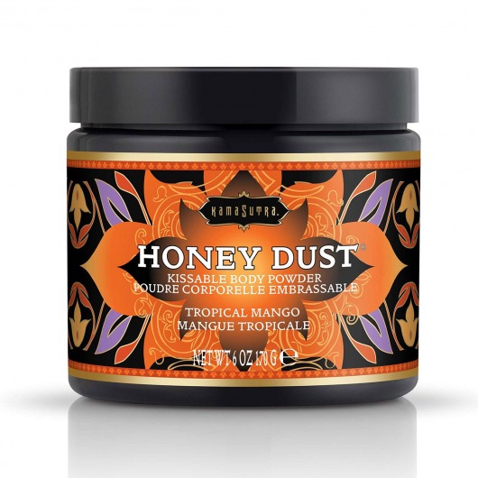 Пудра для тела Honey Dust Body Powder с ароматом манго - 170 гр. - Kama Sutra - купить с доставкой в Саратове