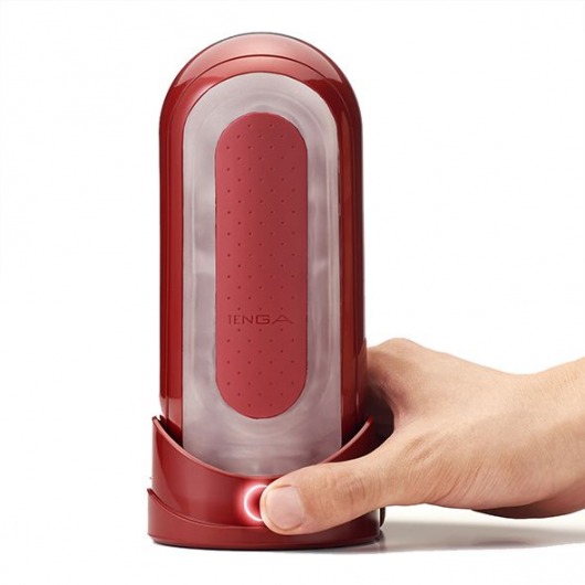 Красный мастурбатор Flip Zero Red   Warmer с подогревом - Tenga - в Саратове купить с доставкой