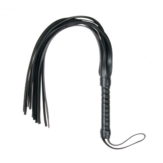 Черный флоггер Flogger Whip - 46 см. - Easy toys - купить с доставкой в Саратове