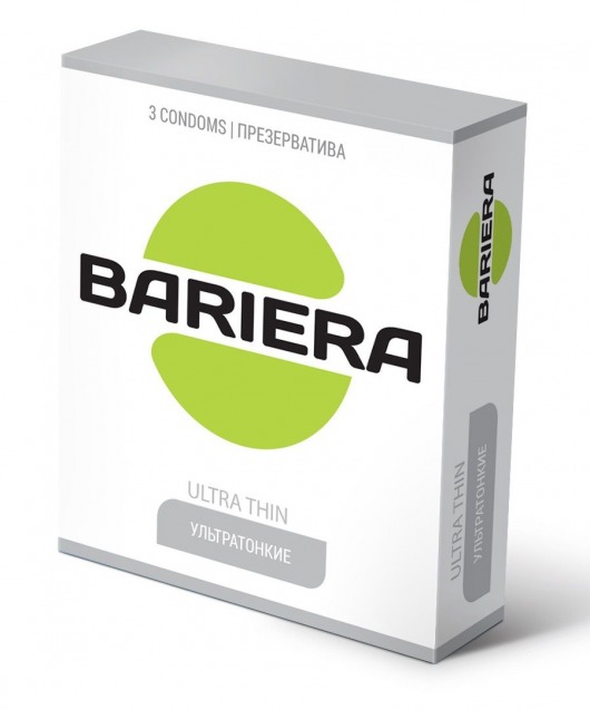 Ультратонкие презервативы Bariera Ultra Thin - 3 шт. - Bariera - купить с доставкой в Саратове