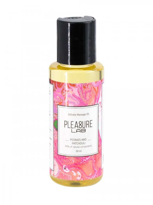 Массажное масло Pleasure Lab Delicate с ароматом пиона и пачули - 50 мл. - Pleasure Lab - купить с доставкой в Саратове