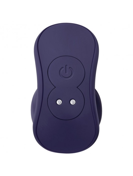 Синяя анальная пробка с вибрацией и пультом ДУ Wicked Twister - 12 см. - Zero Tolerance