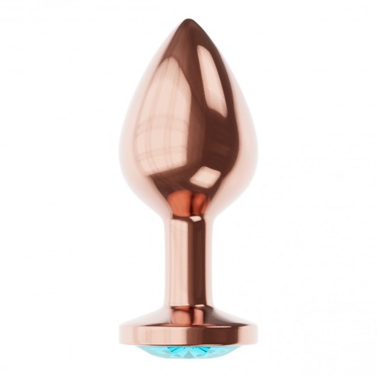 Пробка цвета розового золота с малиновым кристаллом Diamond Topaz Shine L - 8,3 см. - Lola Games - купить с доставкой в Саратове