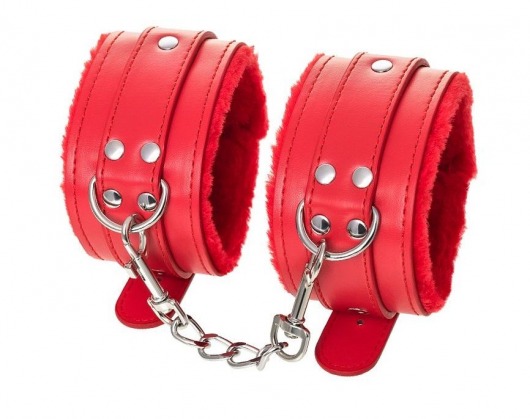 Красные оковы Anonymo из искусственной кожи - ToyFa - купить с доставкой в Саратове