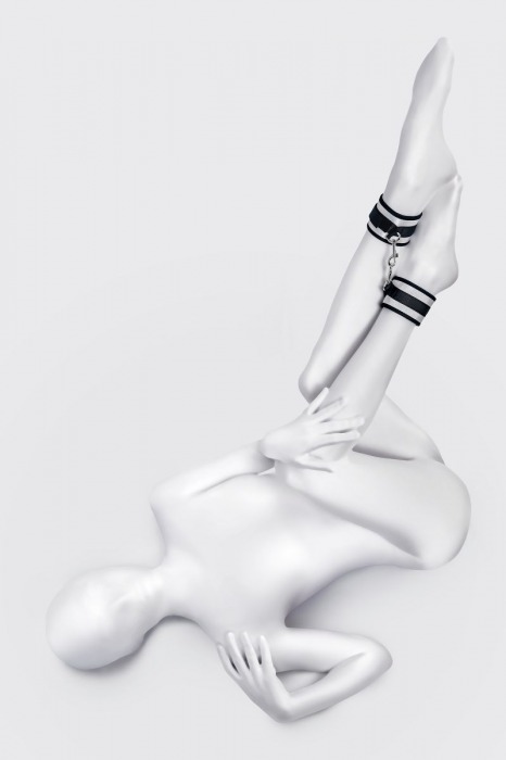 Серебристо-черные оковы Anonymo - ToyFa - купить с доставкой в Саратове