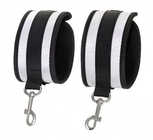 Серебристо-черные оковы Anonymo - ToyFa - купить с доставкой в Саратове Серебристо-черные оковы Anonymo - ToyFa - купить с доставкой в Саратове