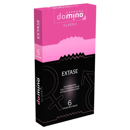 Презервативы с точками и рёбрышками DOMINO Classic Extase - 6 шт. - Domino - купить с доставкой в Саратове