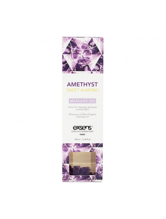 Органическое массажное масло AMETHYST SWEET ALMOND - 100 мл. - Exsens - купить с доставкой в Саратове