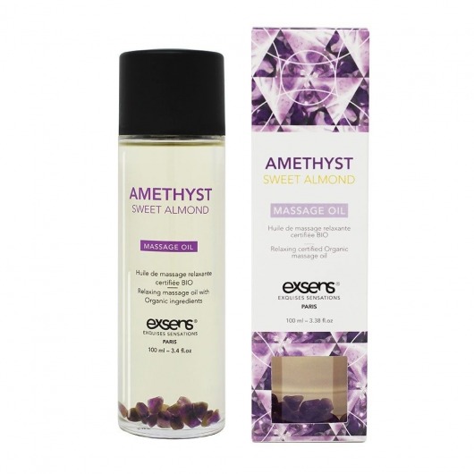 Органическое массажное масло AMETHYST SWEET ALMOND - 100 мл. - Exsens - купить с доставкой в Саратове