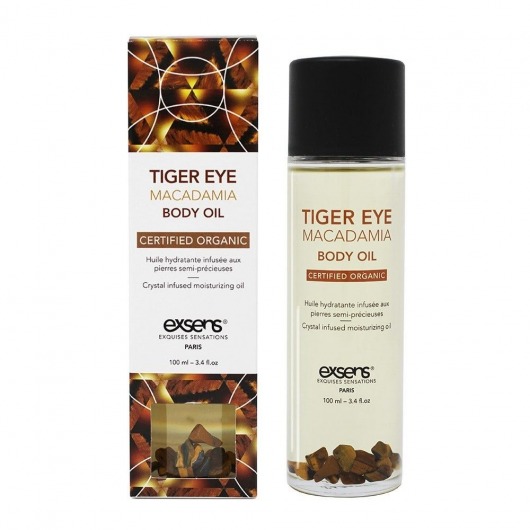 Органическое массажное масло TIGER EYE MACADAMIA - 100 мл. - Exsens - купить с доставкой в Саратове