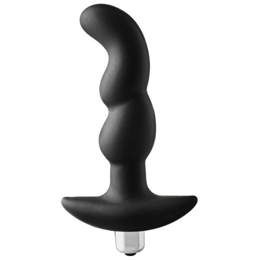 Черная вибропробка для простаты FantASStic Vibrating Prostate Plug - 14,5 см. - Dream Toys - в Саратове купить с доставкой