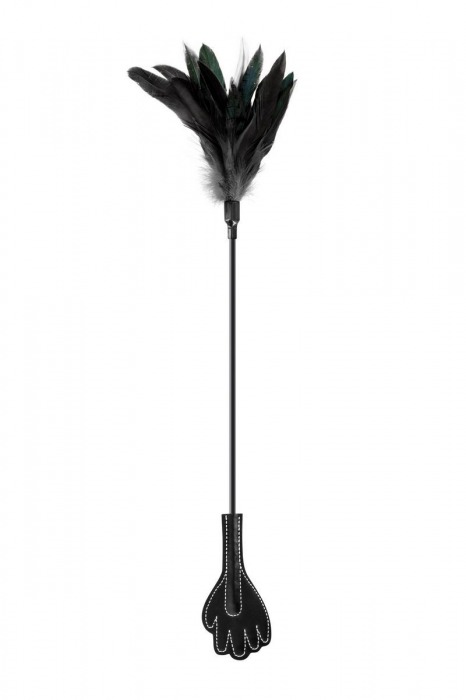 Двусторонний стек-щекоталка Sweet Caress Feather Whip - 58 см. - Sweet Caress - купить с доставкой в Саратове