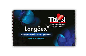 Пролонгирующий крем LongSex в одноразовой упаковке - 1,5 гр. - Биоритм - купить с доставкой в Саратове