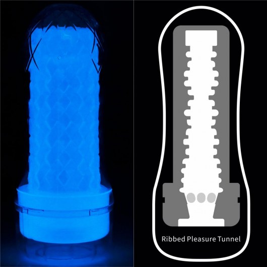 Светящийся в темноте мастурбатор Lumino Play Masturbator Ribbed - Lovetoy - в Саратове купить с доставкой