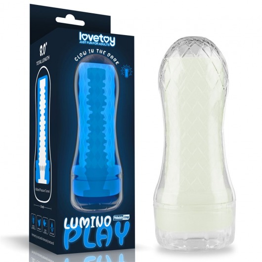 Светящийся в темноте мастурбатор Lumino Play Masturbator Ribbed - Lovetoy - в Саратове купить с доставкой