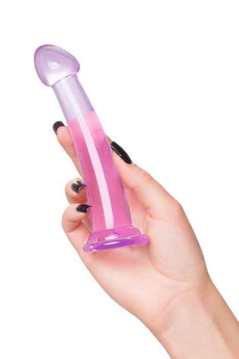 Фиолетовый фаллоимитатор Jelly Dildo S - 15,5 см. - Toyfa Basic