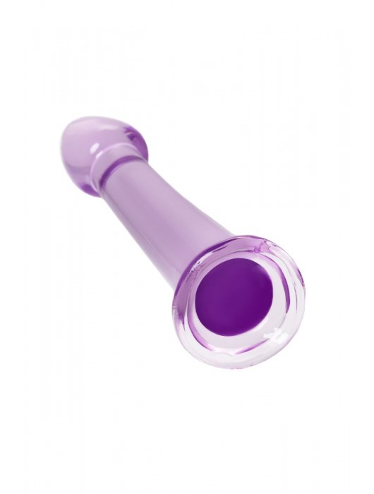 Фиолетовый фаллоимитатор Jelly Dildo M - 18 см. - Toyfa Basic