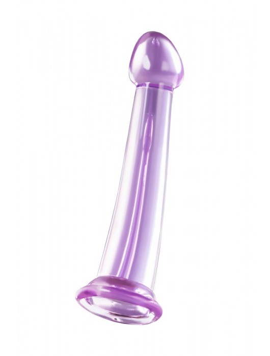 Фиолетовый фаллоимитатор Jelly Dildo M - 18 см. - Toyfa Basic