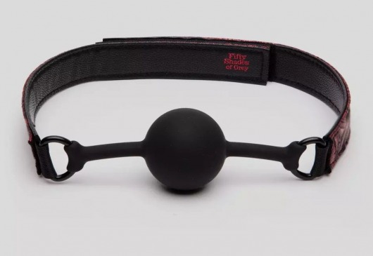 Кляп-шар на двусторонних ремешках Reversible Silicone Ball Gag - Fifty Shades of Grey - купить с доставкой в Саратове