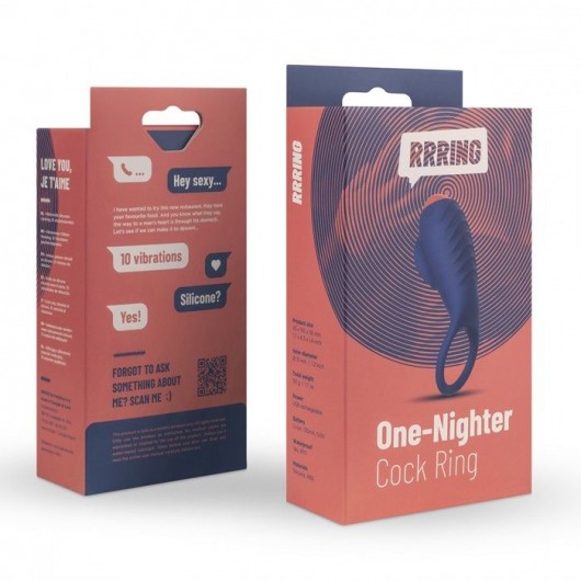 Синее эрекционное кольцо RRRING One Nighter Cock Ring - FeelzToys - в Саратове купить с доставкой