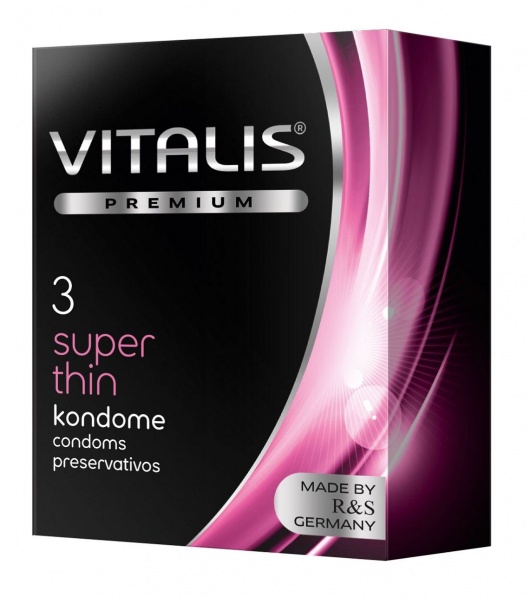 Ультратонкие презервативы VITALIS PREMIUM super thin - 3 шт. - Vitalis - купить с доставкой в Саратове