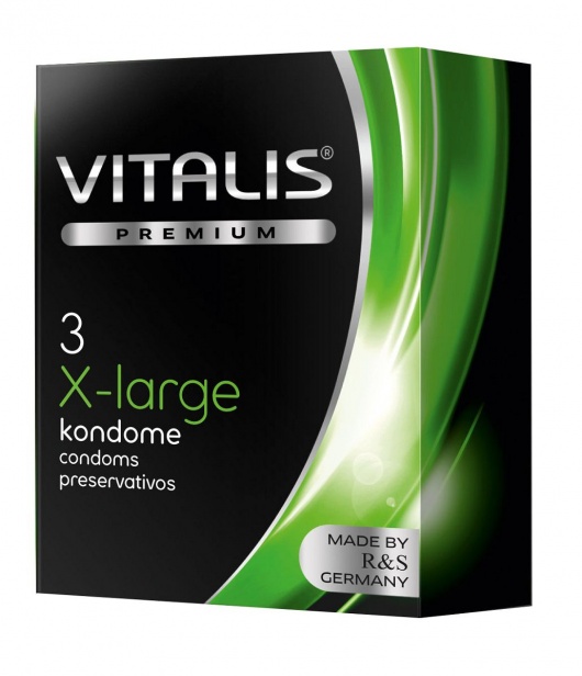 Презервативы увеличенного размера VITALIS PREMIUM x-large - 3 шт. - Vitalis - купить с доставкой в Саратове
