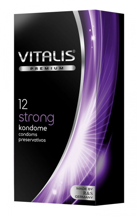 Презервативы с утолщённой стенкой VITALIS PREMIUM strong - 12 шт. - Vitalis - купить с доставкой в Саратове