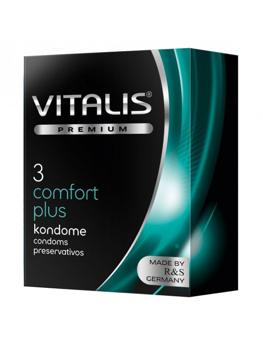 Контурные презервативы VITALIS PREMIUM comfort plus - 3 шт. - Vitalis - купить с доставкой в Саратове