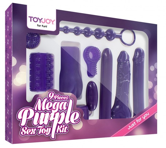 Эротический набор Toy Joy Mega Purple - Toy Joy - купить с доставкой в Саратове