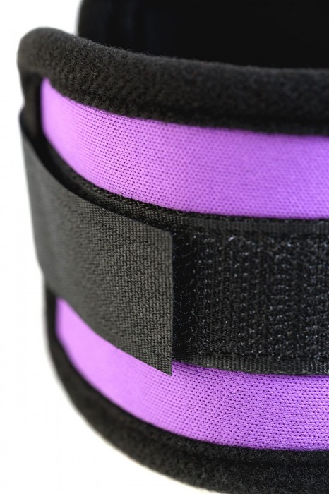 Наручники из неопрена фиолетового цвета - ToyFa - купить с доставкой в Саратове