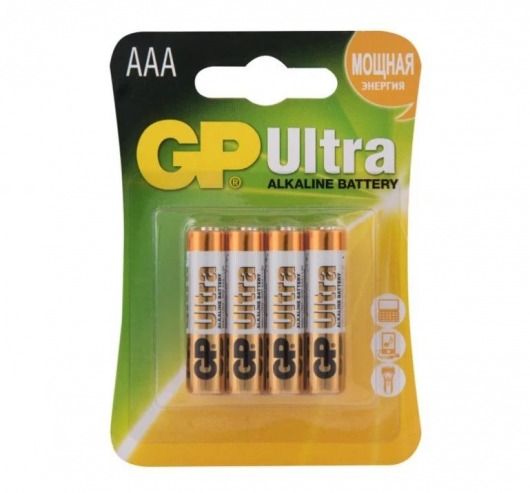 Батарейки алкалиновые GP Ultra Alkaline 24А AАA/LR03 - 4 шт. - Элементы питания - купить с доставкой в Саратове