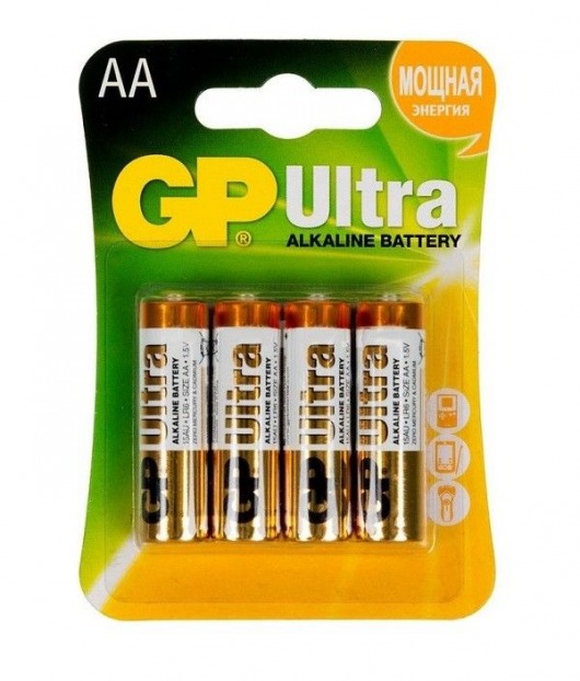 Батарейки алкалиновые GP Ultra Alkaline AA/LR6 - 4 шт. - Элементы питания - купить с доставкой в Саратове