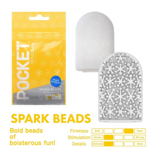 Карманный мастурбатор Spark Beads - Tenga - в Саратове купить с доставкой