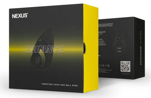 Черное эрекционное виброкольцо Nexus Enhance - Nexus Range - в Саратове купить с доставкой