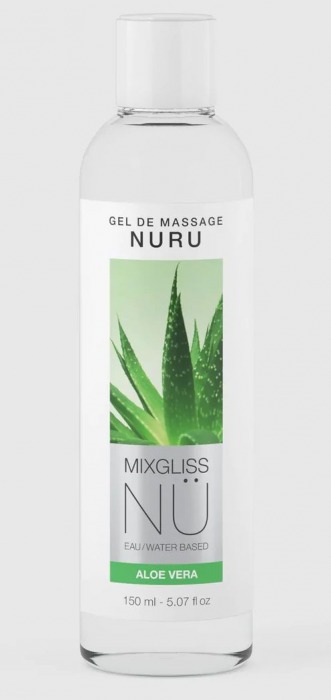 Массажный гель на водной основе Mixgliss NU Aloe Vera - 150 мл. - Strap-on-me - купить с доставкой в Саратове