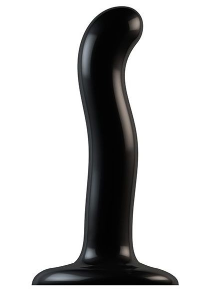 Черный фаллоимитатор-насадка Strap-On-Me P G spot Dildo size S - 16,4 см. - Strap-on-me - купить с доставкой в Саратове