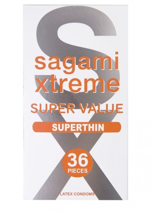 Ультратонкие презервативы Sagami Xtreme Superthin - 36 шт. - Sagami - купить с доставкой в Саратове