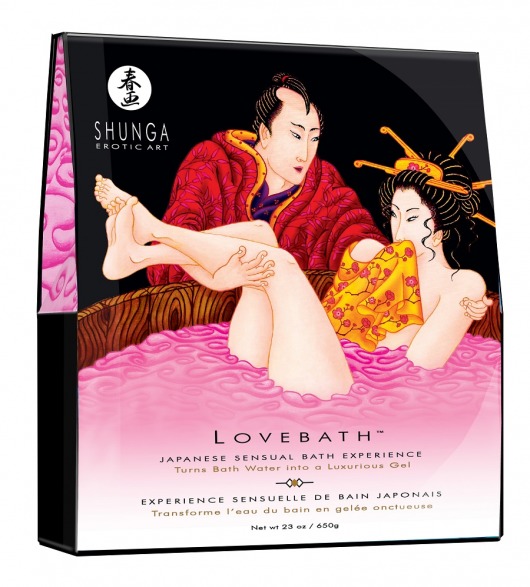 Соль для ванны Lovebath Dragon Fruit, превращающая воду в гель - 650 гр. - Shunga - купить с доставкой в Саратове