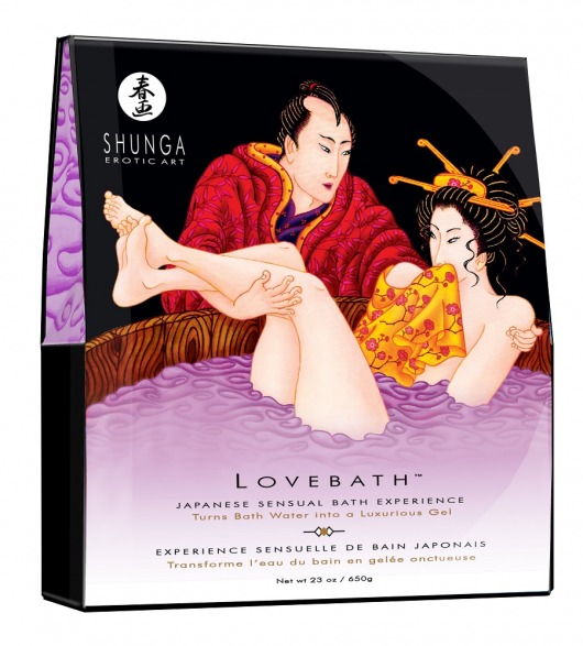 Соль для ванны Lovebath Sensual lotus, превращающая воду в гель - 650 гр. - Shunga - купить с доставкой в Саратове